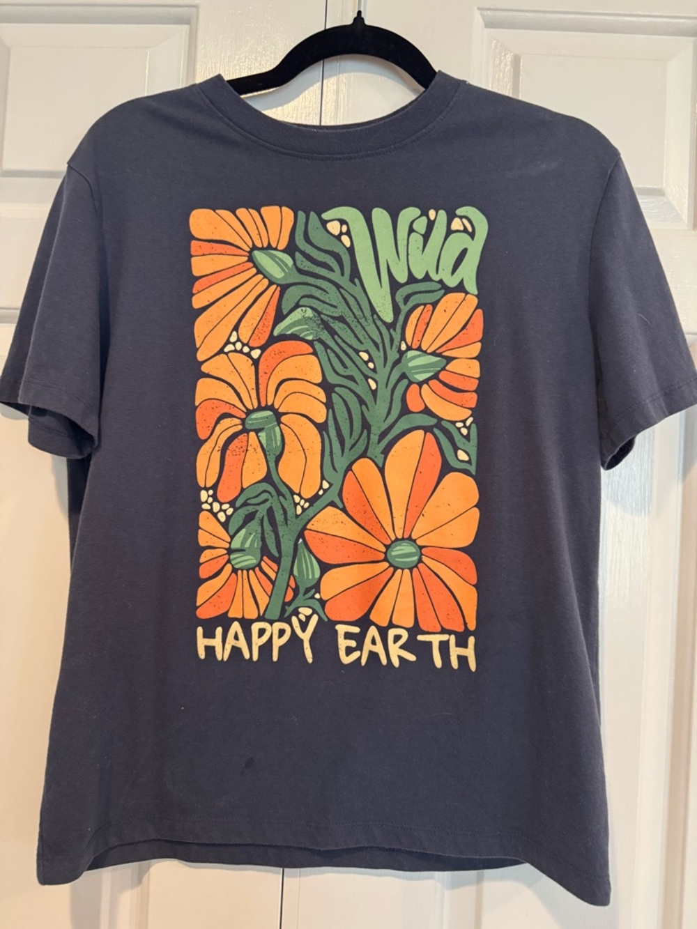 Happy Earth Navy Graphic Tee